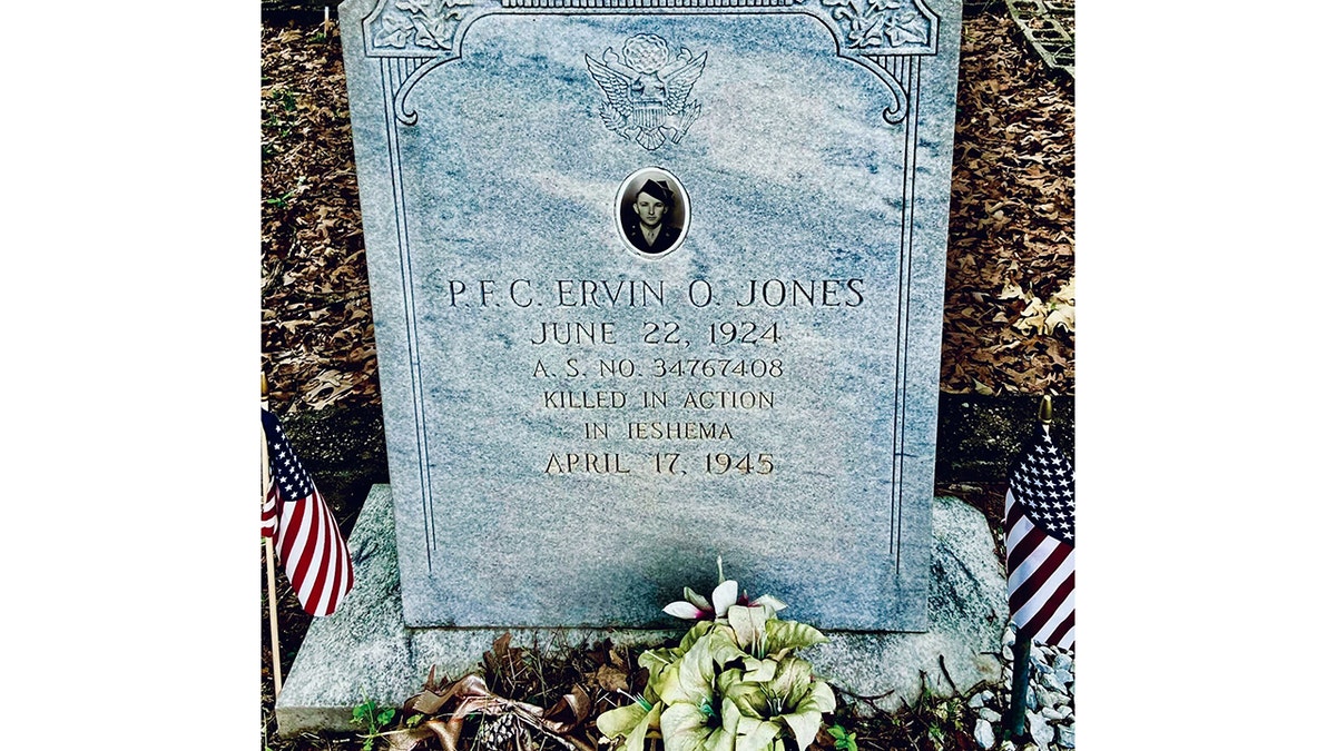 Grave of PFC Ervin O. Jones