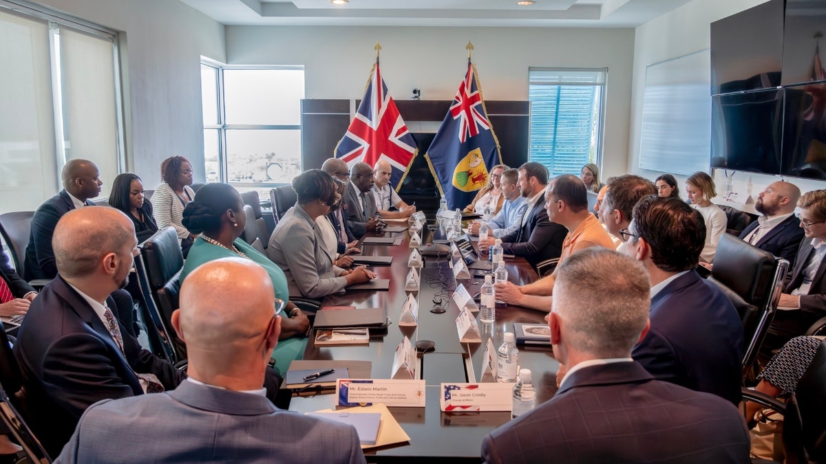 A bipartisan U.S. congressional delegation visited TCI officials