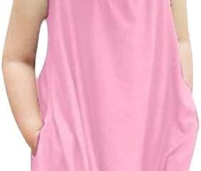 Darkyazi Baby Cute Summer Jumpsuits for Girls Kids Backless Harem Strap Romper Jumpsuit Toddler Pants Size 2-8Y