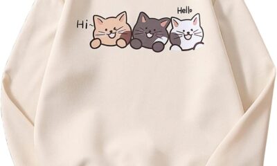 SOLY HUX Girl’s Cute Graphic Crew Neck Sweatshirt Long Sleeve Pullover Tops T Shirt