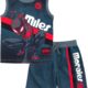 Marvel Spider-Man Miles Morales Mesh Jersey Tank Top Shirt and Basketball Shorts Toddler to Big Kid