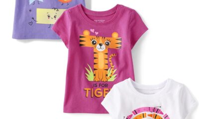 The Children’s Place Toddler Girls 3-Pack Short Sleeve Graphic T-Shirt