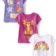The Children’s Place Toddler Girls 3-Pack Short Sleeve Graphic T-Shirt