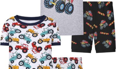 Joyond Boys Pajamas Set, Sleepwear Set with Short sleeve T-shirt & Shorts, for Boy Summer Pjs, Made of Cotton