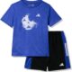 adidas Boys Short Sleeve Graphic Tee & Mesh Shorts Set