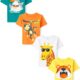 The Children’s Place Toddler Boys Short Sleeve Multi Color Graphic T-Shirt, 4 Pack