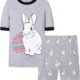 Joyond Boys Girls Easter Pajamas, Bunny Pajama For Kids Toddler Child Cotton Clothes Snug-Fit Pjs Long Sleepwear Set