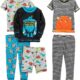 Simple Joys by Carter’s Boys’ 6-Piece Snug Fit Cotton Pajama Set