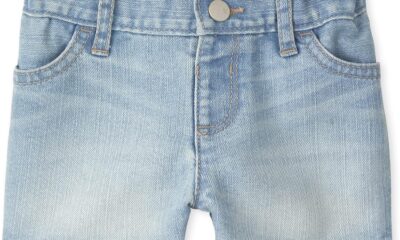 The Children’s Place Baby Toddler Girls Denim Shortie Shorts