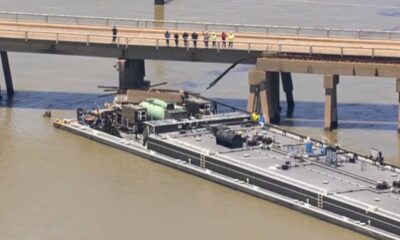 Pelican Island Bridge in Galveston struck by barge, causing portion to collapse: officials