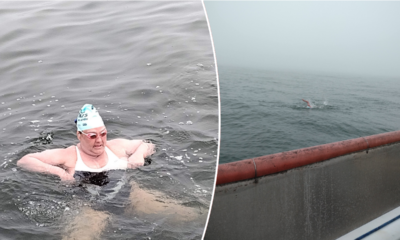 Grandma braves sharks, jellyfish in 17-hour swim to remote island