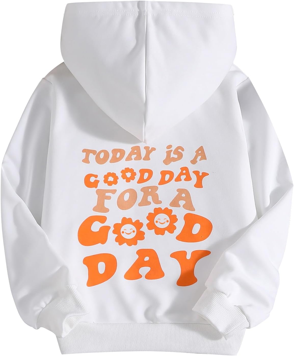 COZYEASE Girls’ Letter Graphic Print Cute Hoodies Long Sleeve Pullover Hoodie Sweatshirt