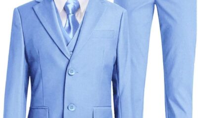 Boys Suit for Kids Tuxedo Suits for Wedding Formal Suit Set Toddler Boy Dress Outfit with Shirt and Tie