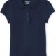 The Children’s Place Girls’ Short Sleeve Ruffle Pique Polo