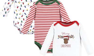 Hudson Baby Unisex Baby Cotton Long-Sleeve Bodysuits