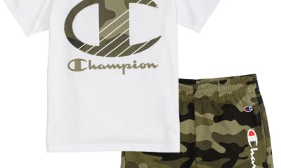 Champion Boys Shorts Sets 2 Piece Tee Shirt and Athletic Shorts for Kids