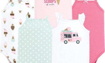 Hudson Baby Unisex Baby Cotton Sleeveless Bodysuits