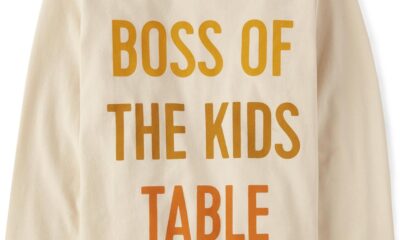 The Children’s Place unisex baby Boss Of The Kids Table Long Sleeve Graphic T Shirt