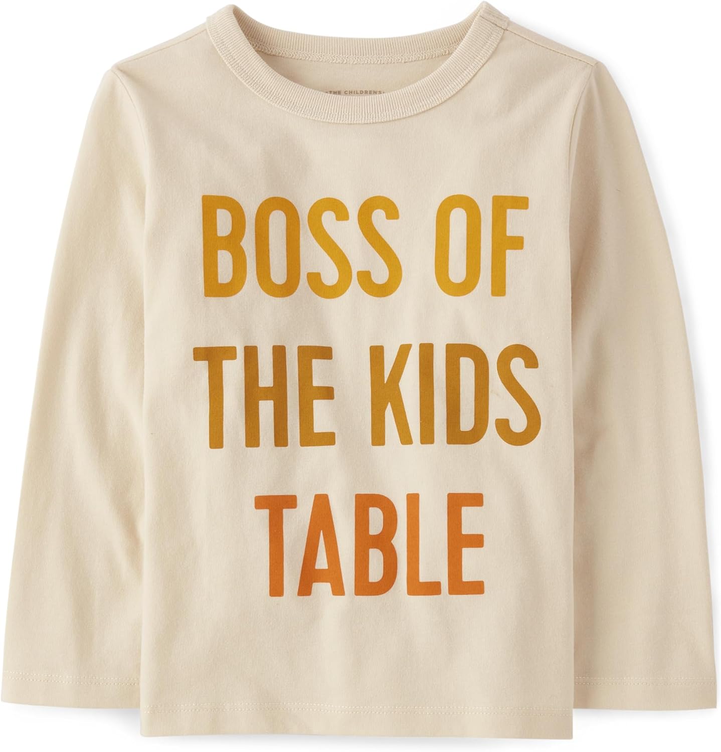 The Children’s Place unisex baby Boss Of The Kids Table Long Sleeve Graphic T Shirt