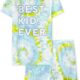 The Children’s Place Girls’ Sleeve Top and Shorts Snug Fit 100% Cotton 2 Piece Pajama Sets