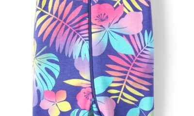 The Children’s Place Baby Girls’ and Toddler Snug Fit 100% Cotton Short Sleeve Zip-Front One Piece Footless Pajama