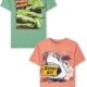 The Children’s Place Boys’ Dino Short Sleeve Graphic T-Shirts,multipacks