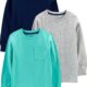 Simple Joys by Carter’s Boys’ 3-Pack Long Sleeve Shirts