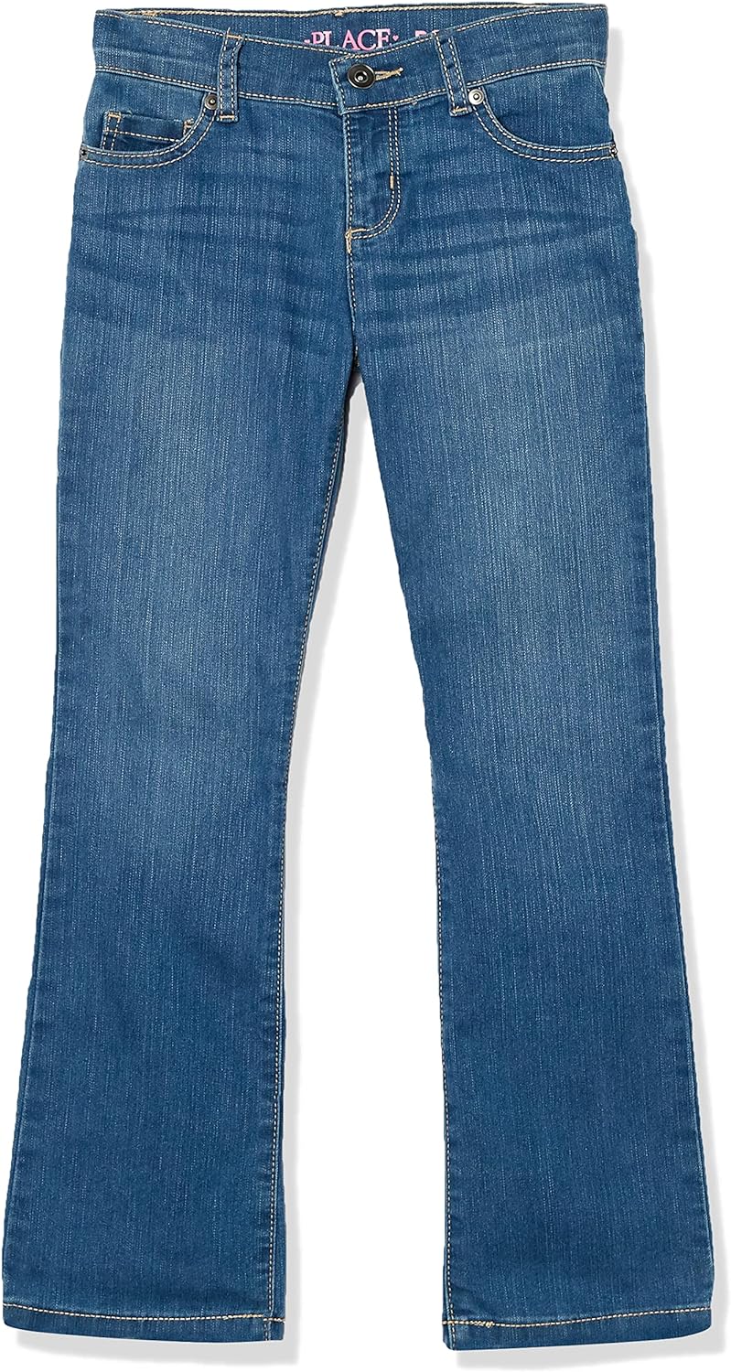 The Children’s Place Girls’ Basic Bootcut Jeans