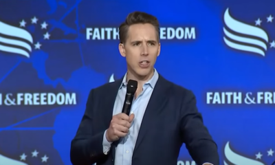 Hawley calls to 'take the trans flag down' from federal buildings, have Christian CEOs put ‘America first'