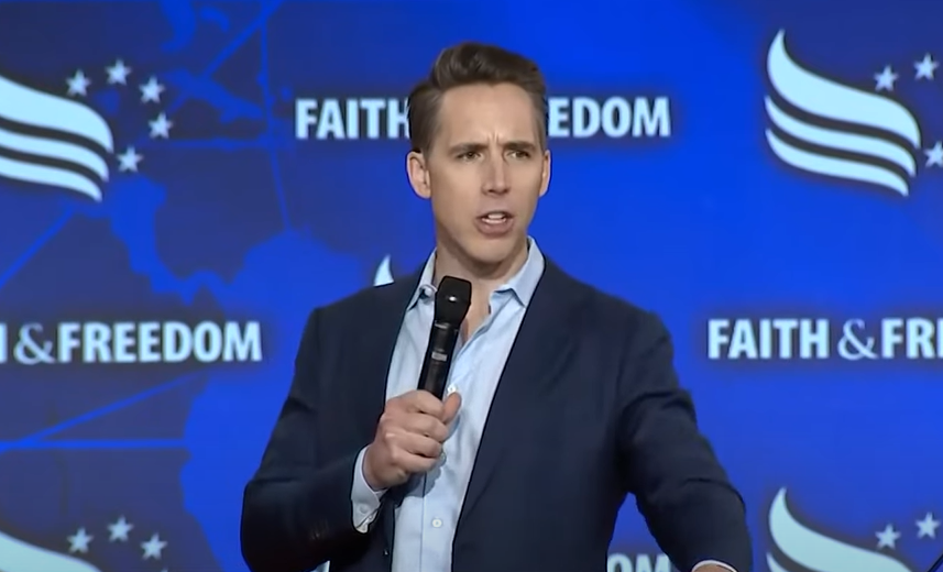 Hawley calls to 'take the trans flag down' from federal buildings, have Christian CEOs put ‘America first'