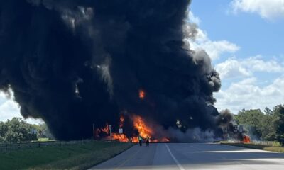 Tanker truck explodes on Texas highway leaving several critically injured