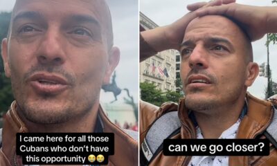 Arizona man, originally from Cuba, becomes emotional at seeing the White House for the first time