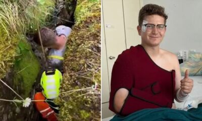 American tourist taking video over cliff survives 50-foot fall