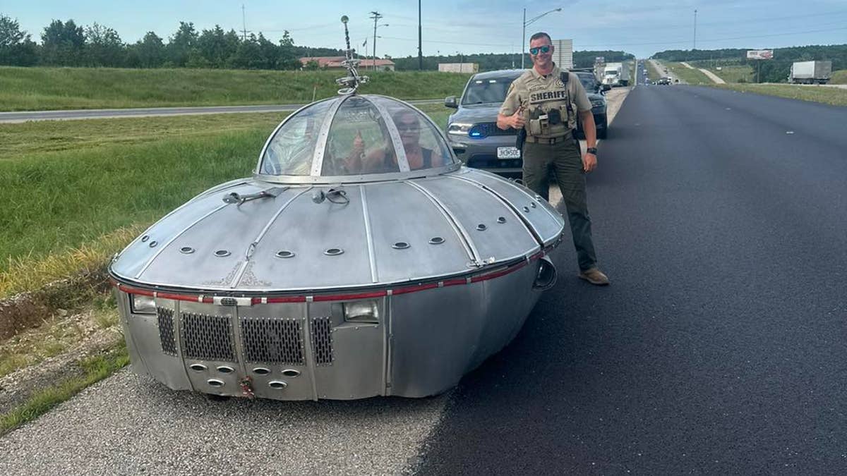ufo car with officer