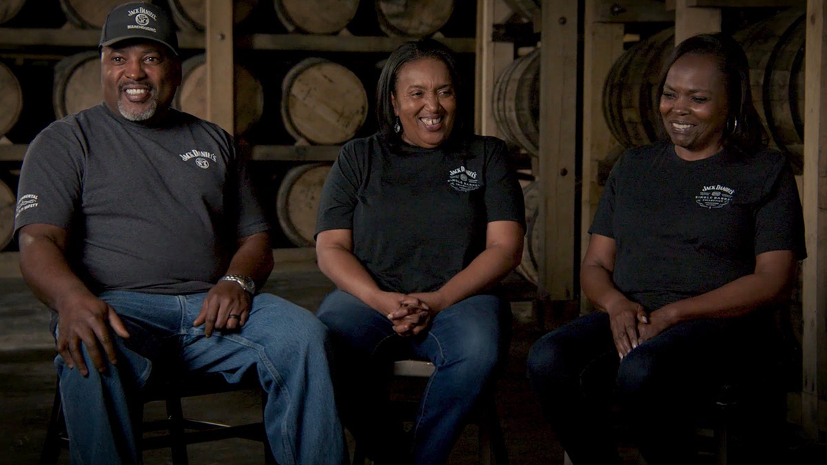 Nathan Nearest Green was an enslaved man who taught Jack Daniel how to make whiskey before the Civil War. Newly emancipated, he became the first master distiller for Jack Daniel's Distillery when it opened in 1866. Members of his family have worked for the distillery since its founding including, from left, Jerome Vance, Debbie Staples (recently retired) and Jackie Hardin.