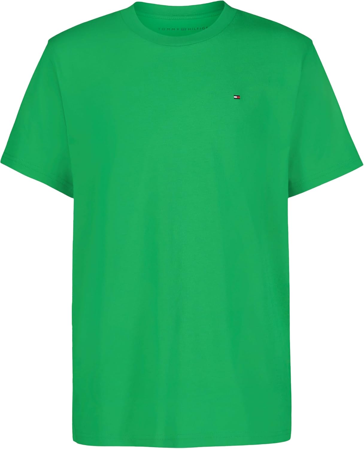 Tommy Hilfiger Boy’s Short Sleeve Flag Solid Crew Neck T-shirt