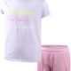 New Balance Girl’s Active Shorts – 2 Piece Short Sleeve T-Shirt and Performance Shorts – Cute Summer Outfit for Girls (7-12)