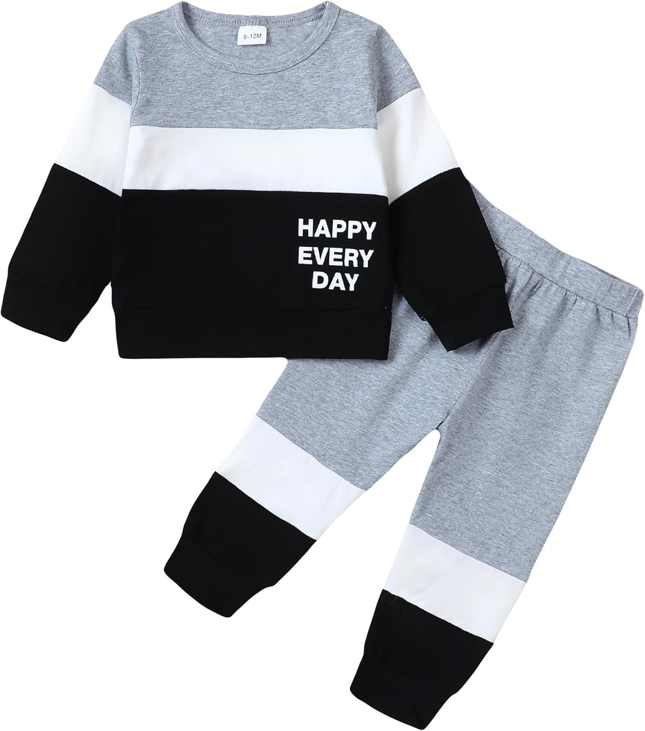 Baby Boy Clothes Toddler Fall Winter Outfits Crewneck Sweatshirt Pullover Tops Jogger Pants Set Spring Fall Winter