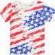 Little Boys 4th of July T-Shirt American Flag Tees Kids Toddler Short Sleeve Tee Shirts 2-8 Years