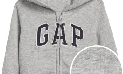 GAP Baby Boys’ Playtime Favorites Logo Full Zip Hoodie Hooded Sweatshirt