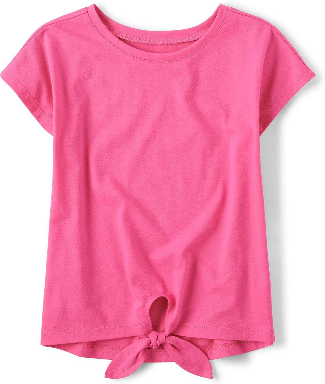 The Children’s Place Girls’ Short Sleeve Tie Front Top