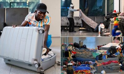Migrants sleeping at Boston airport to be removed as ban goes into effect