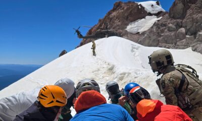 Oregon climber rescued after surviving 700-foot fall on Mt Hood