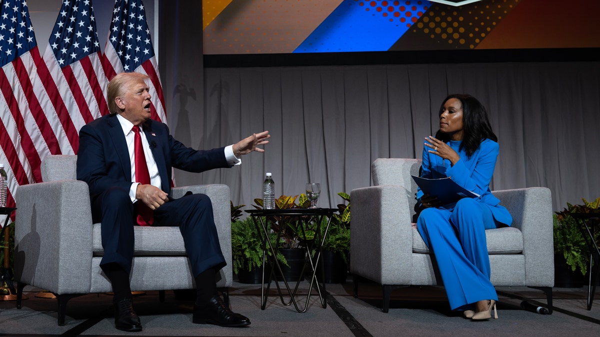 Exchange between Former President Trump and Rachel Scott at NABJ convention