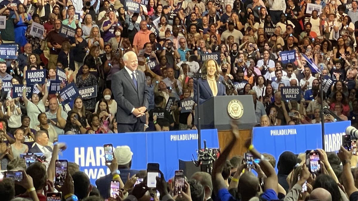 Harris and Walz team up on the campaign trail for the first time since the vice president named the Minnesota governor as her running mate