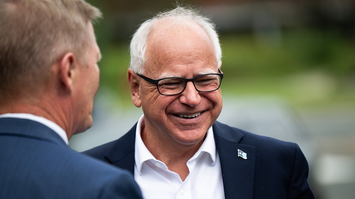 Minnesota Governor Tim Walz laughing