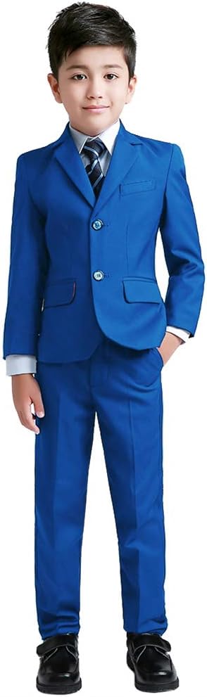 YuanLu Boys Colorful Formal Suits 5 Piece Slim Fit Dresswear Suit Set