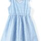 PATPAT Toddler Kid Girls Summer Dress Sleeveless Bow Shoulder Sling Dress Swing Sundress