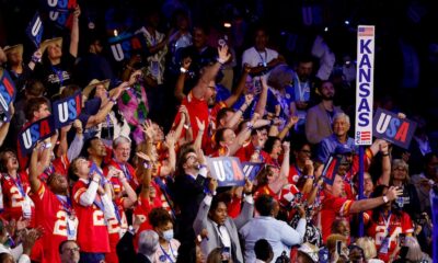 Kansas Democrats use DNC to campaign for Patrick Mahomes' Chiefs relocation, amplifying feud with Missouri