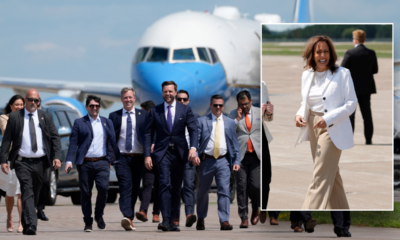 JD Vance roasts Harris on Wisconsin tarmac for avoiding press, calls Air Force 2 his 'future plane'